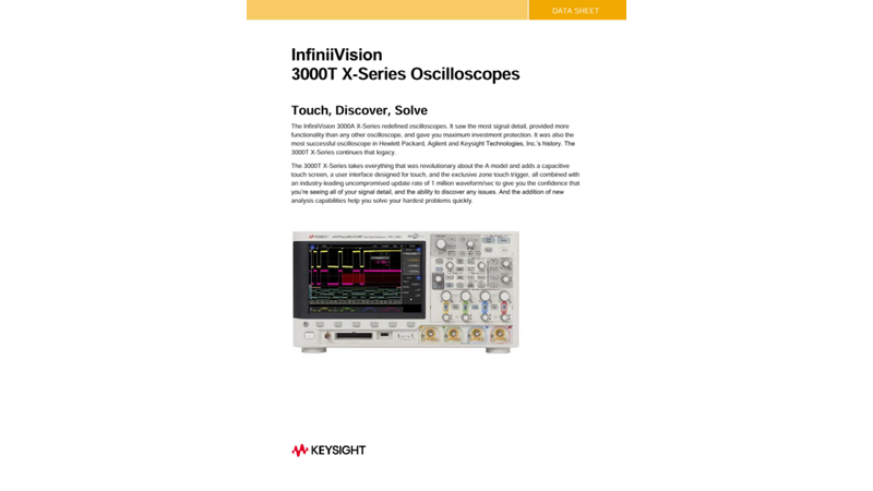 InﬁniiVision 3000T X-Series Oscilloscopes